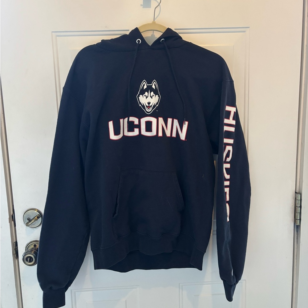 UCONN Huskies Navy Pullover - Champion